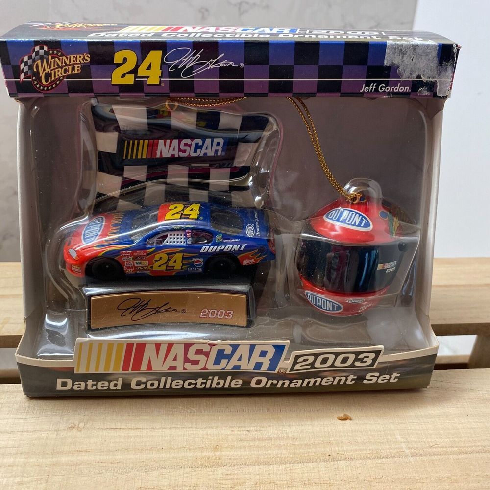 Trevco NASCAR 2003 Jeff Gordon Decorative Dated Collectible Ornament Set